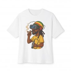 'Year 2035 Rasta Man' Unisex Boxy Tee
