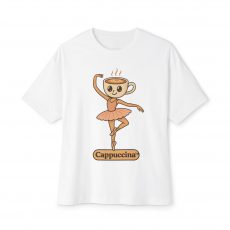 Italian Brain Rot Cappuccino Ballerina Tee, Unisex Boxy Tee